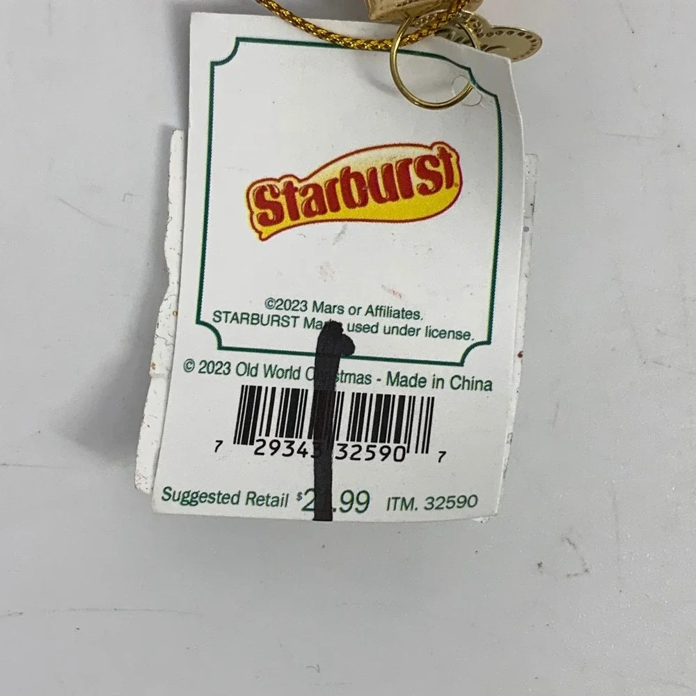 Starburst Original Fruit‎ Chews Candy Christmas Ornament New With Tags